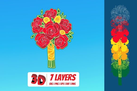 3D Bouquet 3 SVG