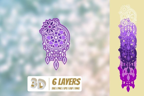 3D Dreamcatcher 3 SVG