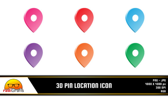 3D Pin Icon