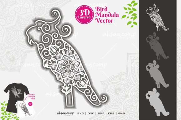 Cockatoo Mandala 6 SVG 3D Layered: A Comprehensive Design Resource