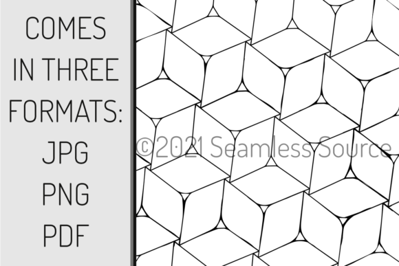 Coloring Page 3D Cube Geometric Digital: Unlocking Versatility for Print and Design
