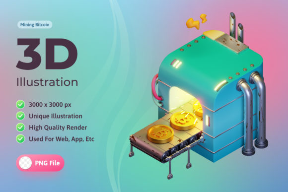 Evaluating 3d Illustration Mining Bitcoin for Modern Digital Projects