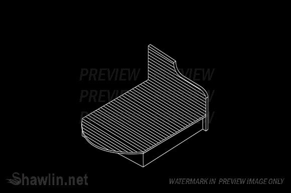 Exploring the Aesthetic and Technical Nuances of 3D View of a Wooden Bed Furniture