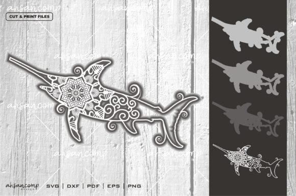 Fish Mandala Vector 3D Layered 5
