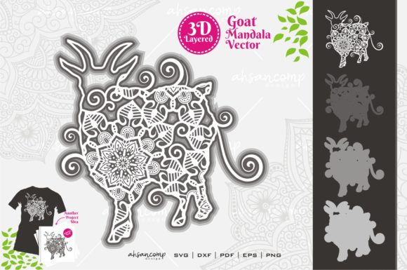 Goat Mandala Vector SVG 3D Layered 11: A Comprehensive Guide to Digital Crafting