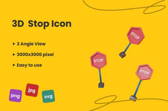 The 3D Stop Icon: A Versatile Visual Tool for Modern Design