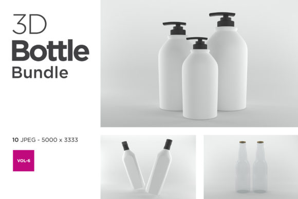 The Strategic Advantage of 3D Bottle Mockup Bundle Vol-6 for Modern Branding
